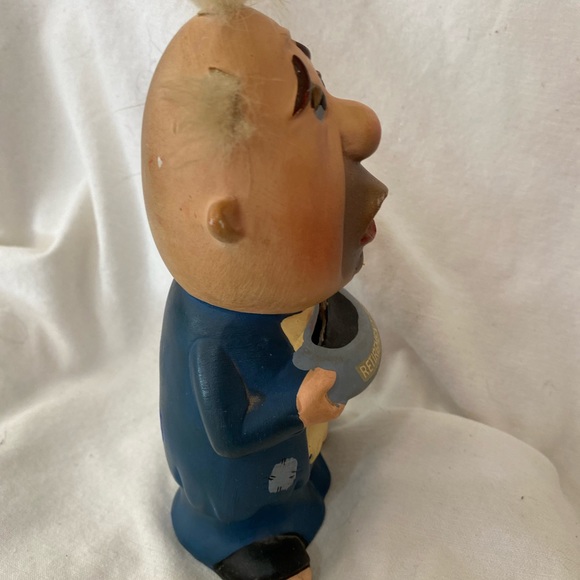 Vintage Piggy Bank Grandpa Retirement Fund Bank Ceramic - Picture 6 of 8